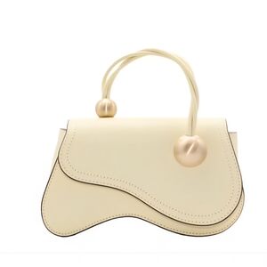 Cult Gaia Cream Shoulder Bag with Gold Accents! Bran NEW. 100% Authentic